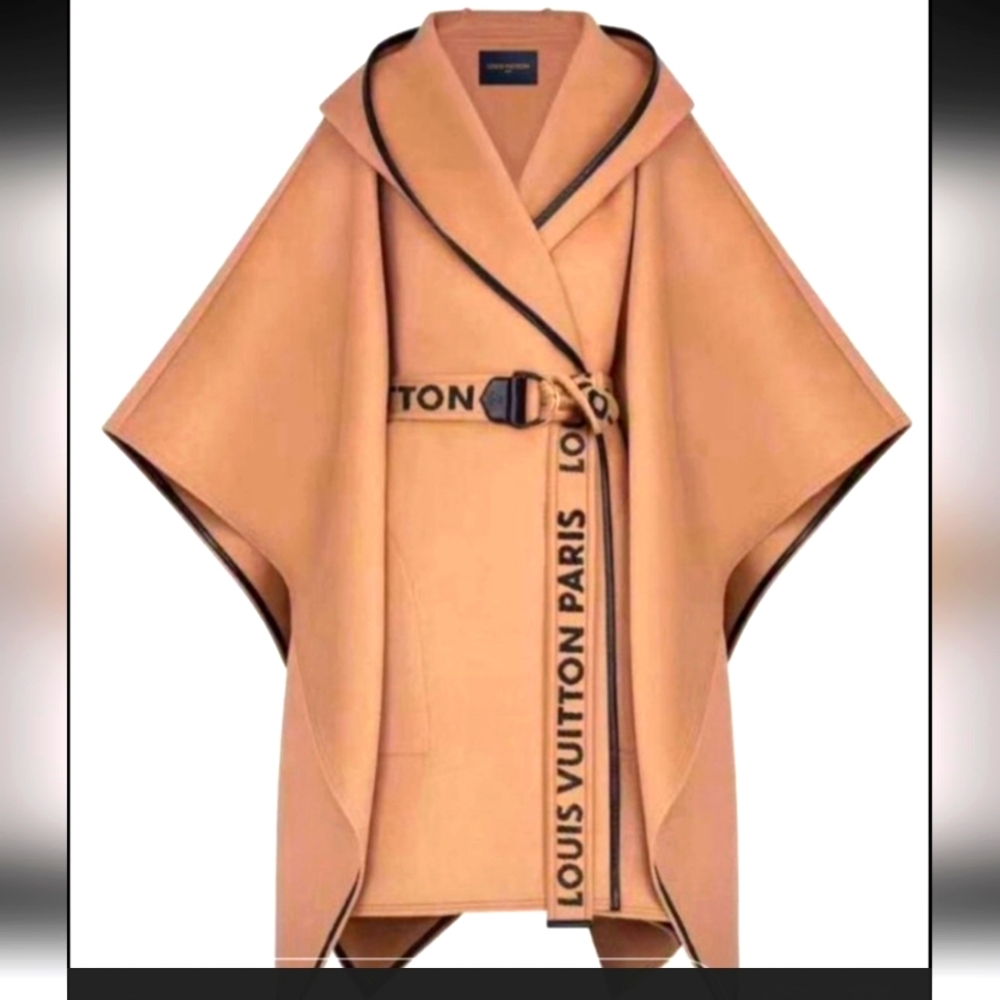 Louis Vuitton Tan Cape with Black Accents NWOT